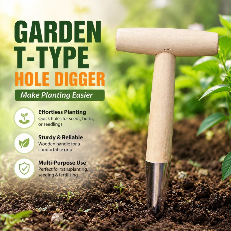 Vegetable Transplanter - Piqueur de jardin en bois en