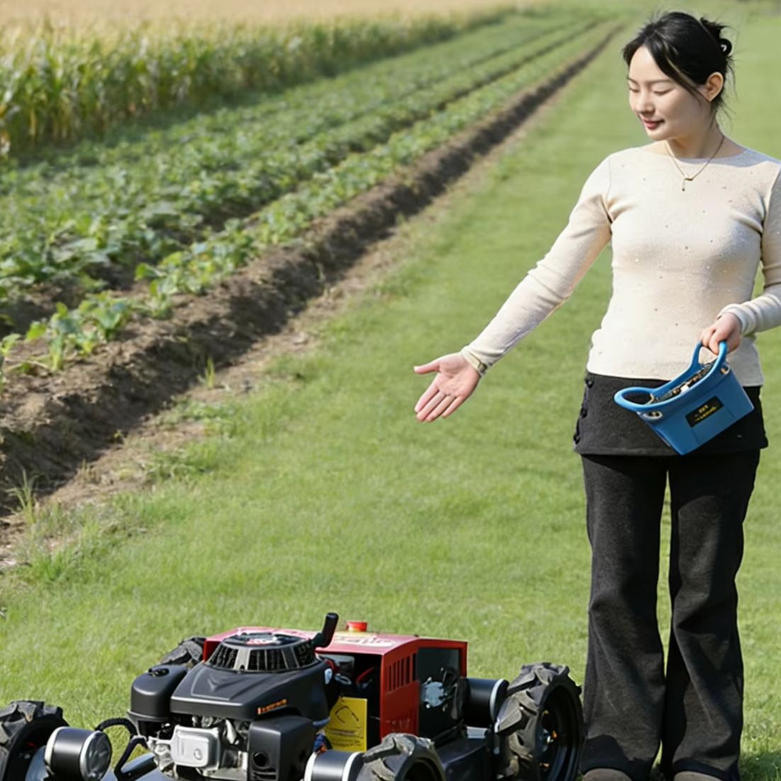 Agriculture Farming Practices - Tondeuse à fléaux télécommandée robuste personnalisée